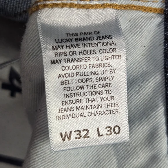 Lucky Brand Men 32x30 410 Athletic Slim Straight Leg‎ Denim Jeans Faye
